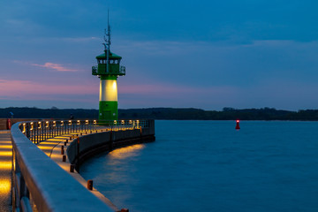 Fototapeta premium Travemünde vor Sonnenaufgang
