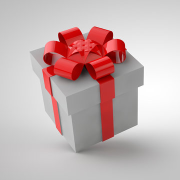 Gift Boxes on pink background 3d rendering