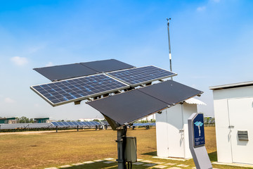 Solar panel generating electricity clean energy