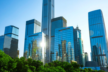 modern building in city