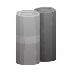 Isolated object of roll and bath symbol. Collection of roll and dry vector icon for stock.