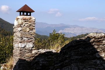 Garfagnana, Campocatino, Apuan Alps, Lucca, Tuscany. Italy. Hous