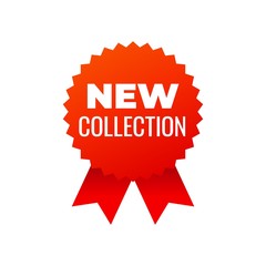 Red award medals symbol on white background