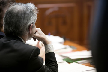 trial in the courtroom of the Russian Federation