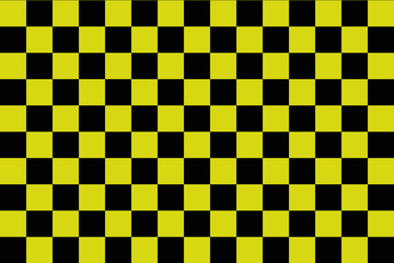 Black and yellow checkerboard background -Vector ilustration - EPS 10