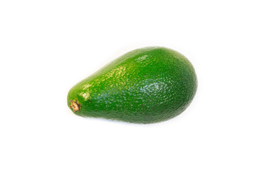 Avocado fruit on a white isolated background