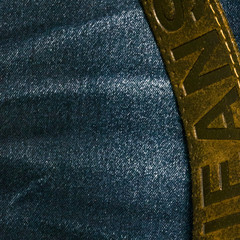 Background of jeans texture with leather belt