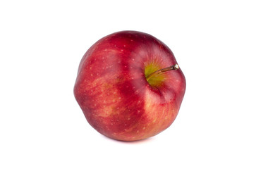 Fresh red apple isolated on white background.