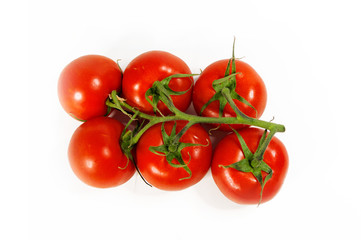 Cherry Tomatoes on white isolated background