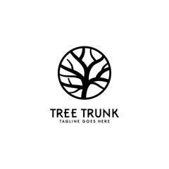 Tree Trunk Logo Design Inspiration