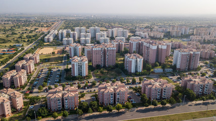City of Kilamba from sky in Luanda