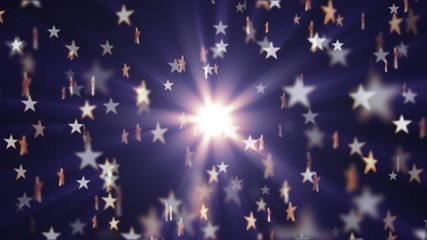 Fototapeta na wymiar shiny stars random light illustration background new colorful joyful holiday music cool stock image