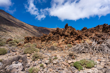 Tenerife/Spain 04 April 2019 National Park Teide volcano