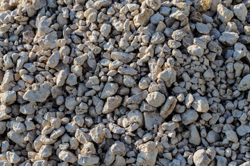 Construction gravel as abstract background