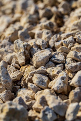 Construction gravel as abstract background