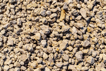 Construction gravel as abstract background