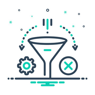 Mix line icon for unfilter 