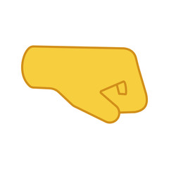 Right fist emoji color icon