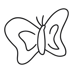 Butterfly. Hand drawn vector icon illustration design in scandinavian, nordic style. Best for nursery, childish textile, apparel, poster, postcard.