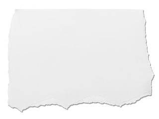 Obraz premium white paper ripped message torn