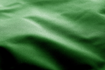 Sack cloth texture in green color.