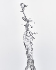 splash water coming out of the bottle