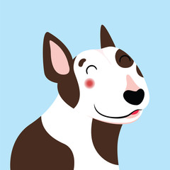 Bull terrier illustration