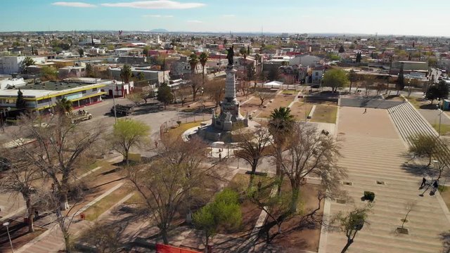 Ciudad Juarez Monumento a Juarez Aerial Shot 02