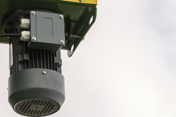 Electric engine in agricultural machine