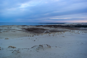 View of Dead Dunes, Curonian Spit and Curonian Lagoon