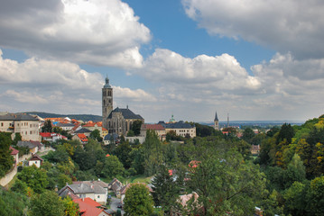 Picturesque view on Church of St. James, Kutna Hora. Czech Republic