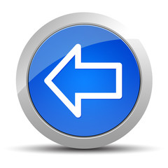 Back icon blue round button illustration