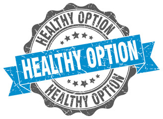 Obraz premium healthy option stamp. sign. seal