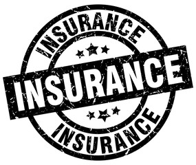 insurance round grunge black stamp