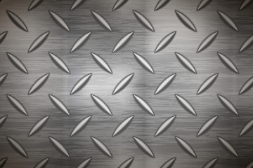 Industrial metal plate with diamond non slip surface, wide background