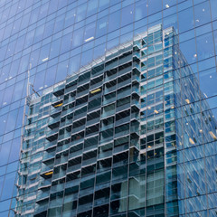 Reflection of a skyscraper