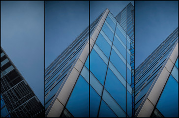 Abstract skyscraper buildings