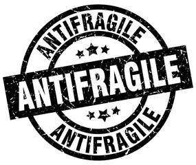 antifragile round grunge black stamp