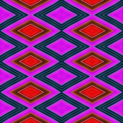 seamless diamond pattern with hot pink, navy blue, skin, red colors. repeating arabesque background for textile fashion, digital printing, postcards or wallpaper design.