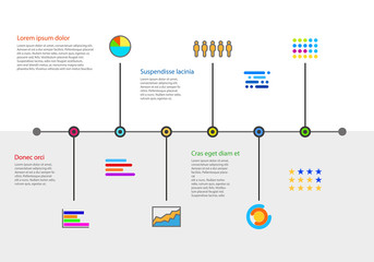 Vector Infographic Modern Timeline