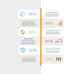 Vector Infographic Timeline Business Template