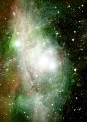 galaxy in a free space