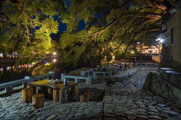 stone cobblestone walkways
