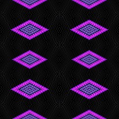 seamless diamond pattern with black, violet, purple, red colors. repeating arabesque background for textile fashion, digital printing, postcards or wallpaper design.