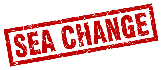 square grunge red sea change stamp