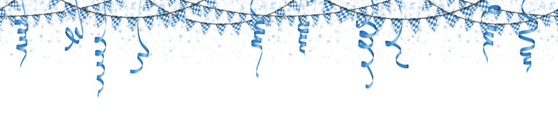 Oktoberfest garlands, streamers and confetti