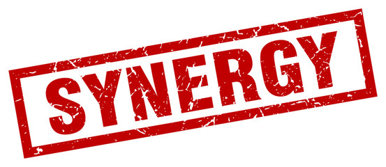 square grunge red synergy stamp