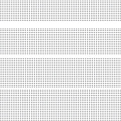 Stripes of gray points  on white background 