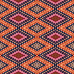 colorful seamless pattern. repeating diamond background for textile fashion, digital printing, postcards or wallpaper design.