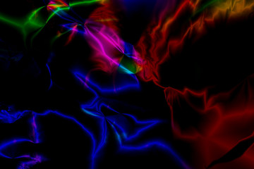 Colorful background made of color gradient tools and reflections  dark mode